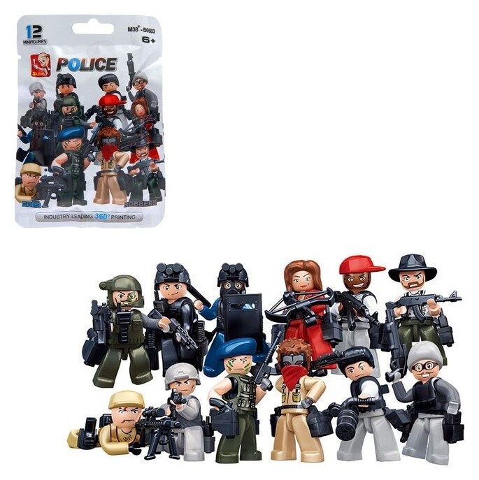 Конструктор Полиция и грабители Sluban