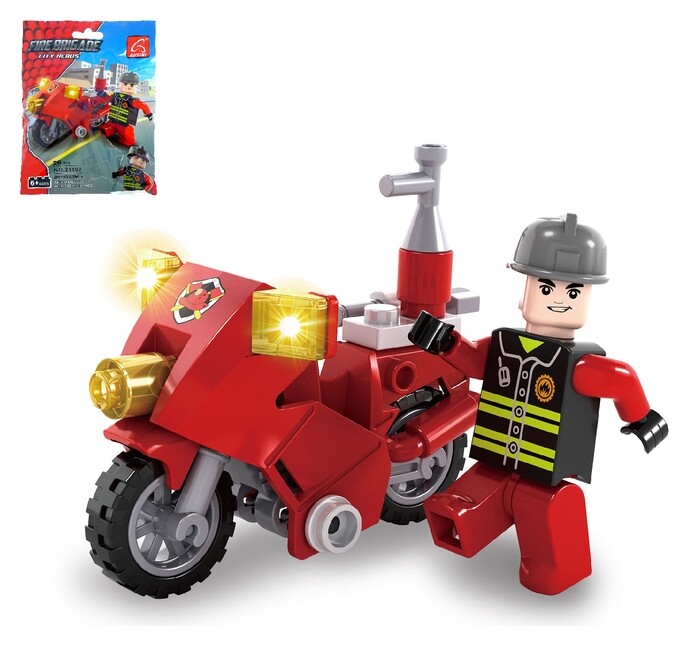 Конструктор Пожарный байк 26 деталей  Ausini