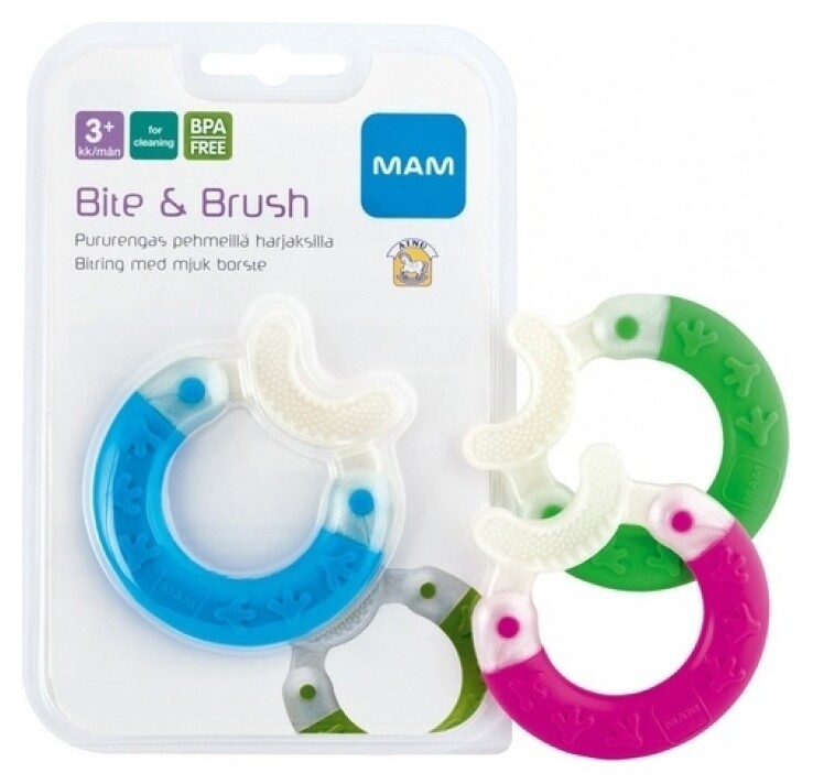 Прорезыватель для зубов Bite & Brush teether MAM