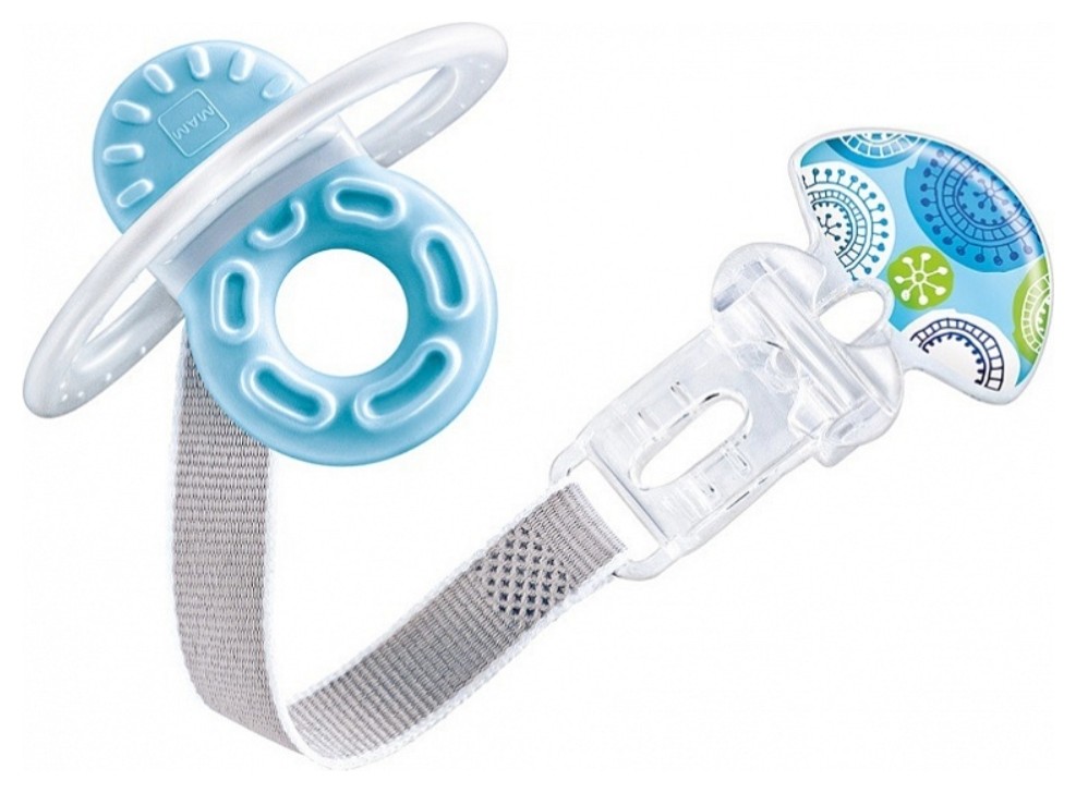 Прорезыватель для зубов с клипсой-держателем  MAM