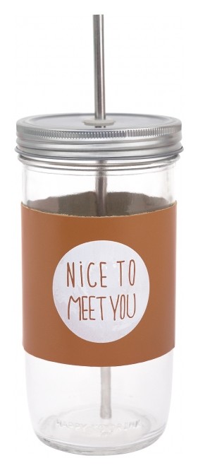 Стакан с крышкой и трубочкой  Kawaii Factory