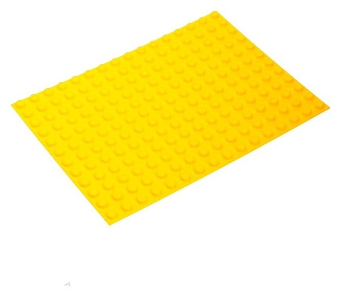 Пластина-основание для конструктора, цвет жёлтый
