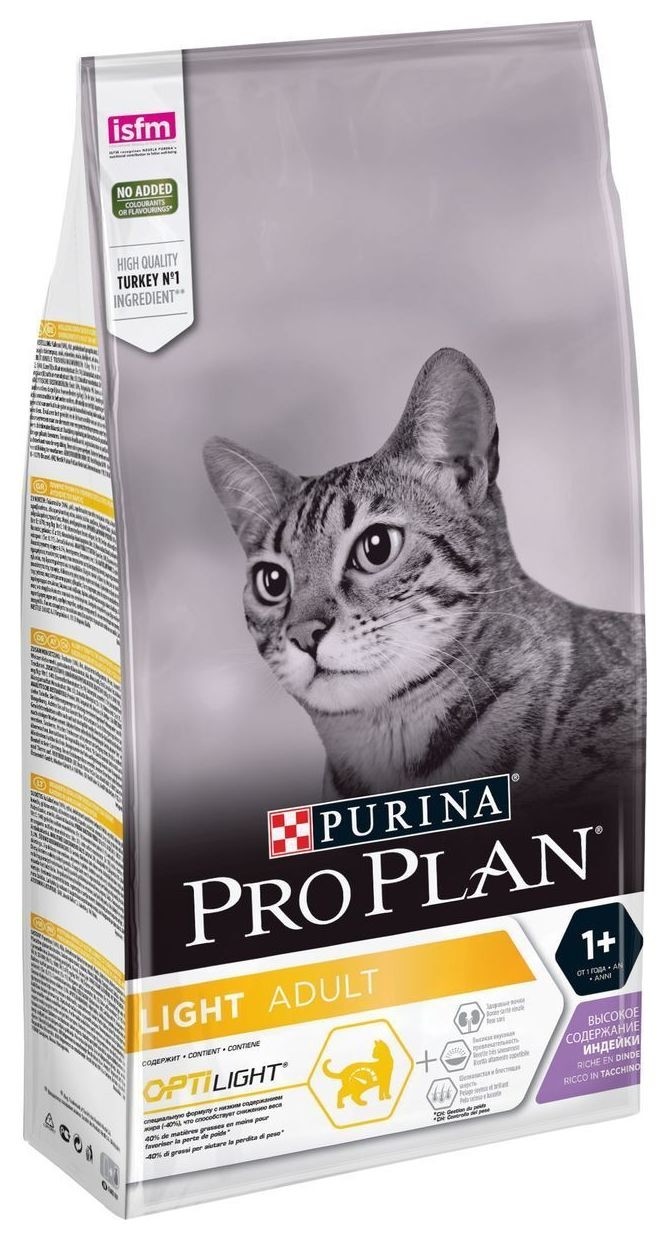 Корм сухой низкокалорийный для кошек с избыточным весом Индейка и рис Pro Plan