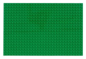 Пластина-основание для конструктора, цвет зелёный, 16х24 см 