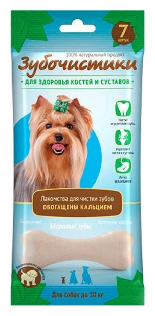Лакомство для собак мелких пород для здоровья костей и суставов Кальциевые Зубочистики