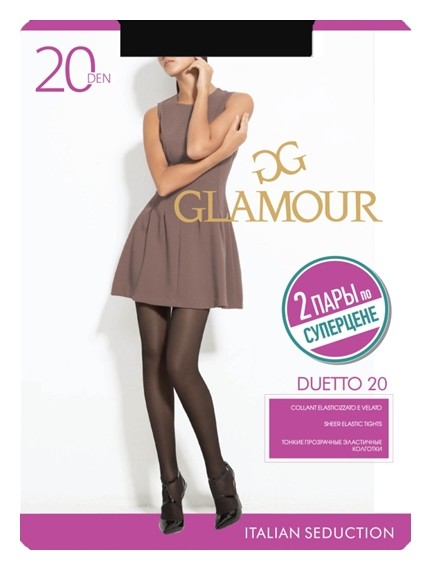 Колготки Duetto 20 Den (1+1)  Glamour
