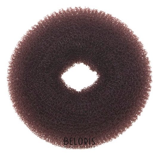 Валик для прически сетка коричневый диаметр 8 см Dewal
