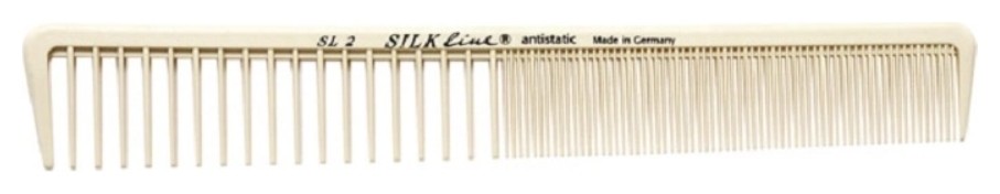 Расческа силиконовая с очень редкими и частыми зубцами Hercules