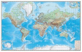 Карта настенная Мир Обзорная карта Dmb