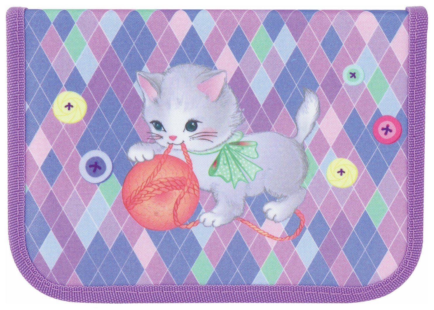 

Пенал 1 отделение, 1 откидная планка Playful Kitten
