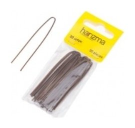 Шпильки для волос прямые коричневые 60 мм Harizma Professional