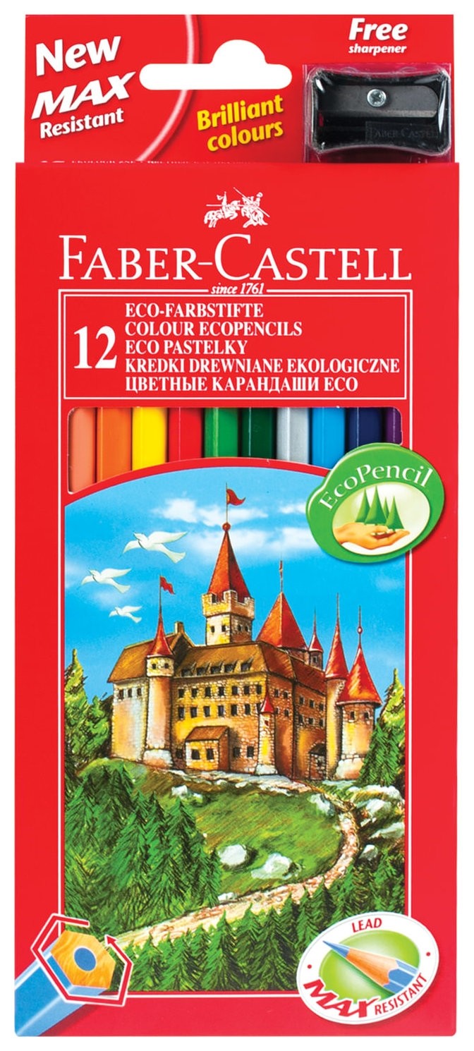 

Карандаши цветные 12 цветов, точилка в комплекте