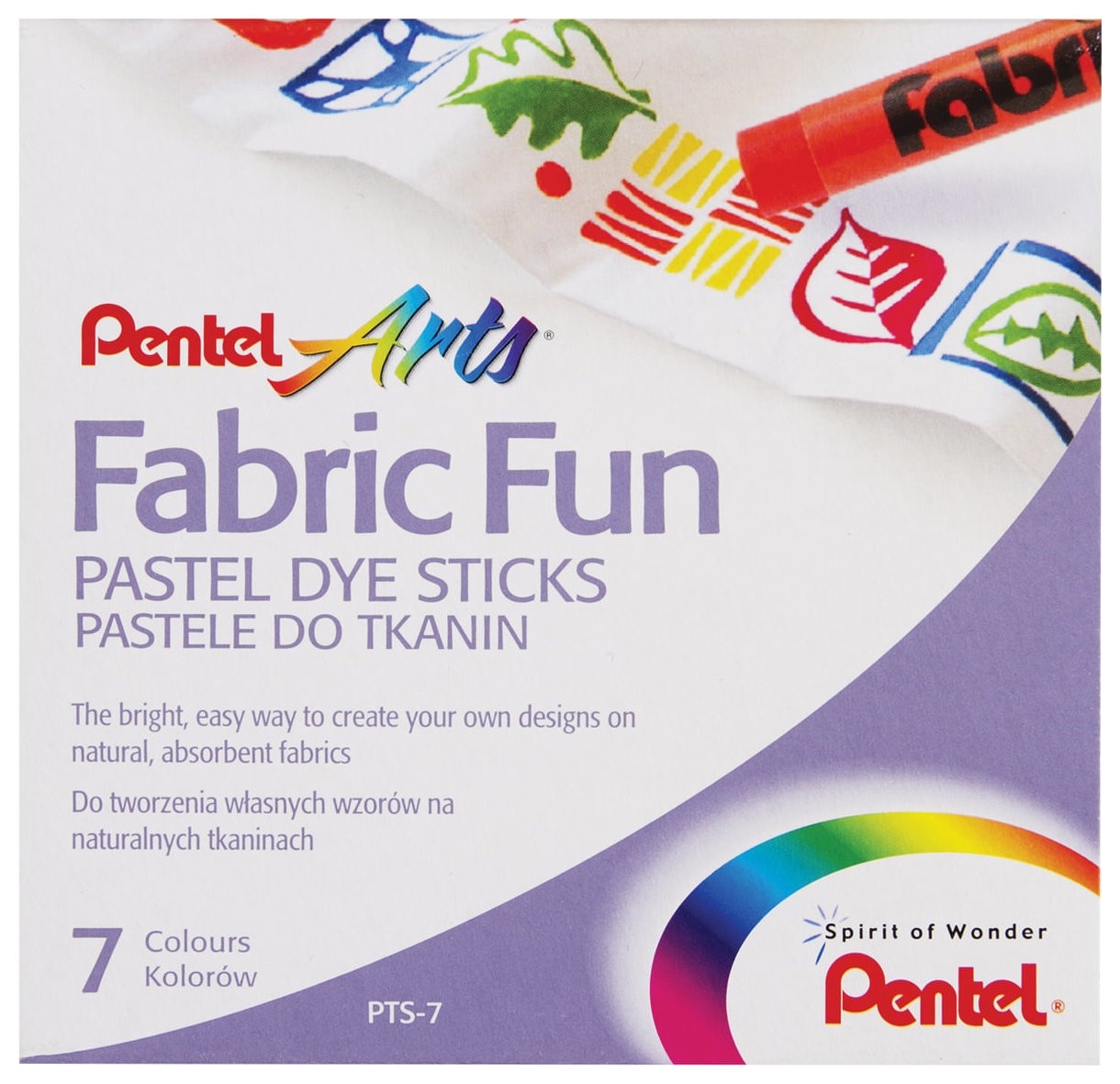 

Пастель для ткани 7 цветов Fabric Fun, Микс