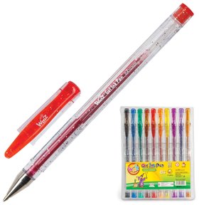 Ручки гелевые с блестками Beifa