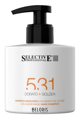Шампунь-маска для возобновления цвета волос золотистый Selective Professional «531» 