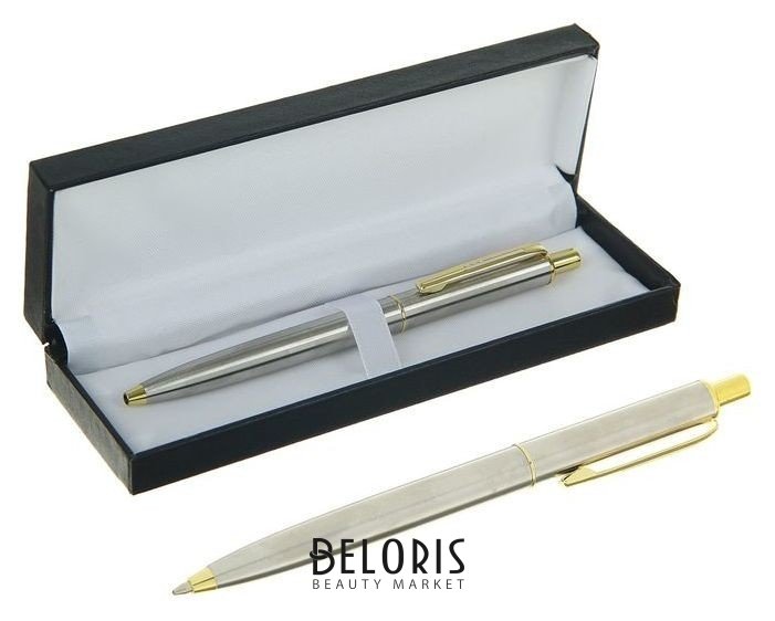 Ручка подарочная в футляре Джокер серебристо-золотая Calligrata