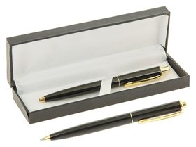 Ручка подарочная в футляре Джокер черно-золотистая Calligrata