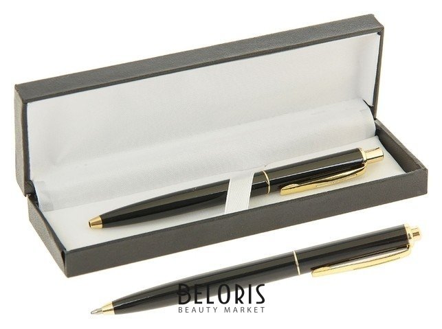 Ручка подарочная в футляре Джокер черно-золотистая Calligrata