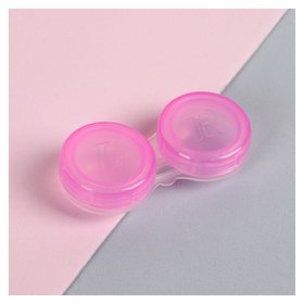 Контейнер для контактных линз Цвет розовый 