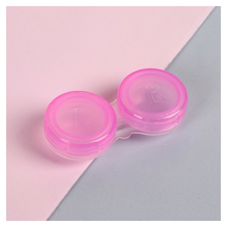 Контейнер для контактных линз Цвет розовый