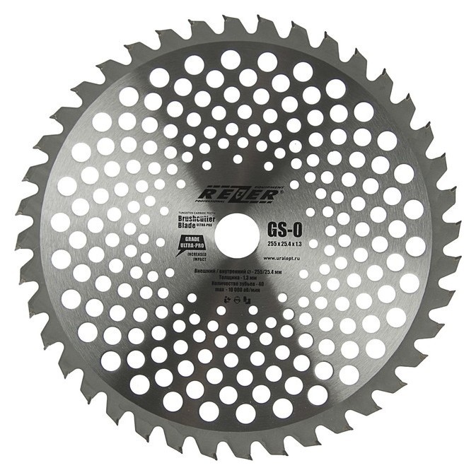 

Диск Rezer GS-O, для триммера, 255x25.4 мм, 40 зубьев