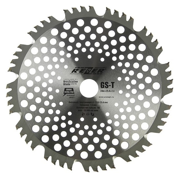 

Диск для триммера Rezer GS-T Ultra-Pro, 230x25.4 мм, 48 зубьев, толщина 1.3 мм