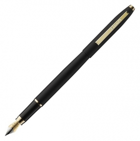 Ручка перьевая Luxor Sterling, линия 0.8 мм, корпус черный/золото Luxor