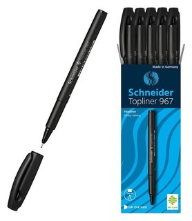 Ручка капиллярная TOPLINER 967 0.4 мм, чернила черные Schneider