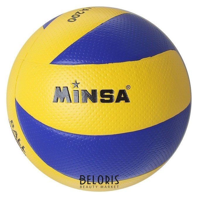 Мяч волейбольный размер 5, цвет жёлтый/синий Minsa