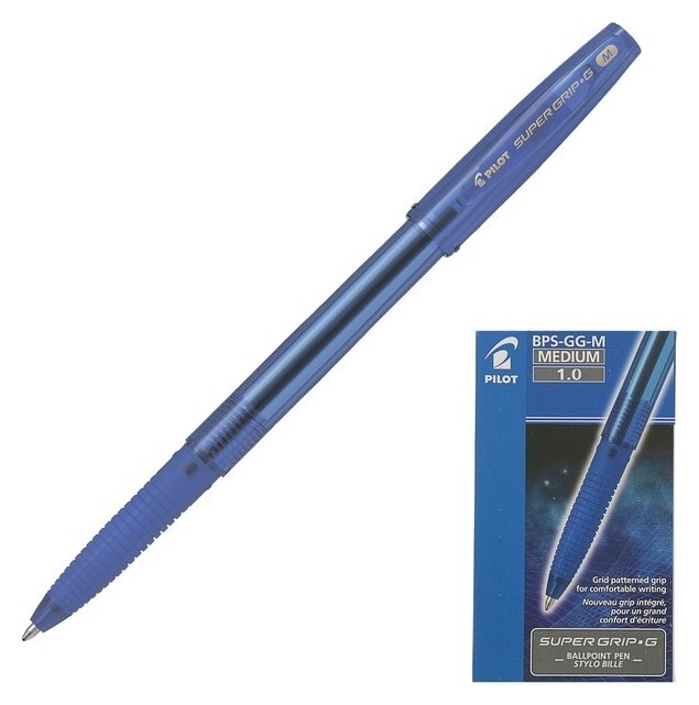 Ручка шариковая Super Grip G стержень синий BPS-GG-M (L)  Pilot