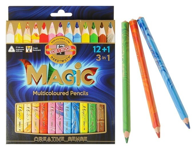 Карандаши с многоцветным грифелем 13 штук Magic  Koh-i-noor