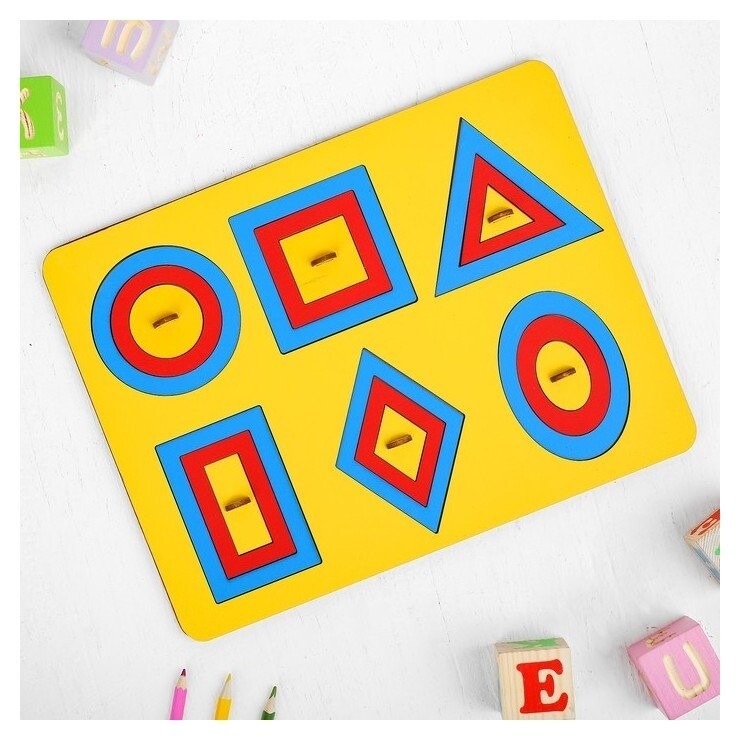 Рамки-вкладыши "Паутинки" М Монтессори  Smile Decor