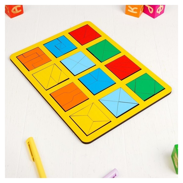 Игра "Сложи квадрат" 2 уровень макси Никитин Б. П.  Smile Decor