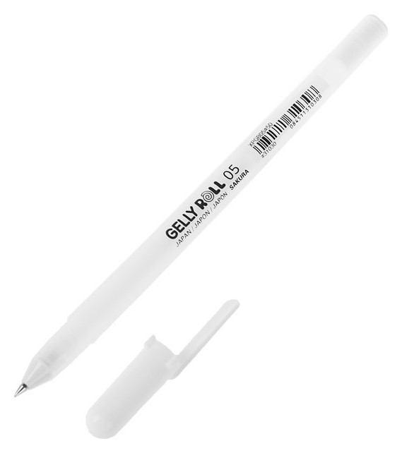 

Ручка гелевая для декоративных работ, белая Gelly Roll, Белый