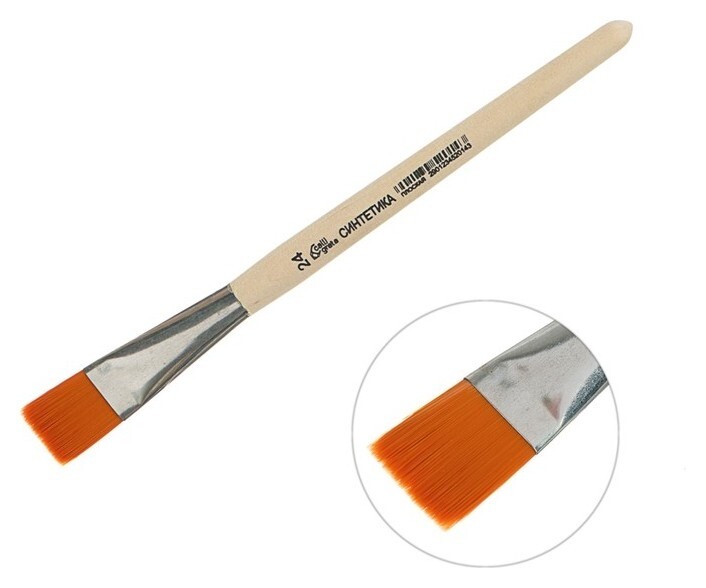 Кисть синтетика плоская №24  Calligrata