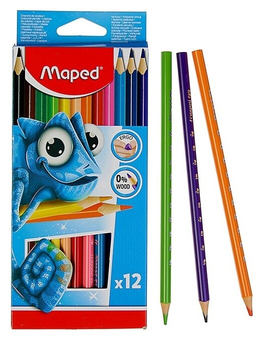 Карандаши 12 цветов Maped Pulse  Maped