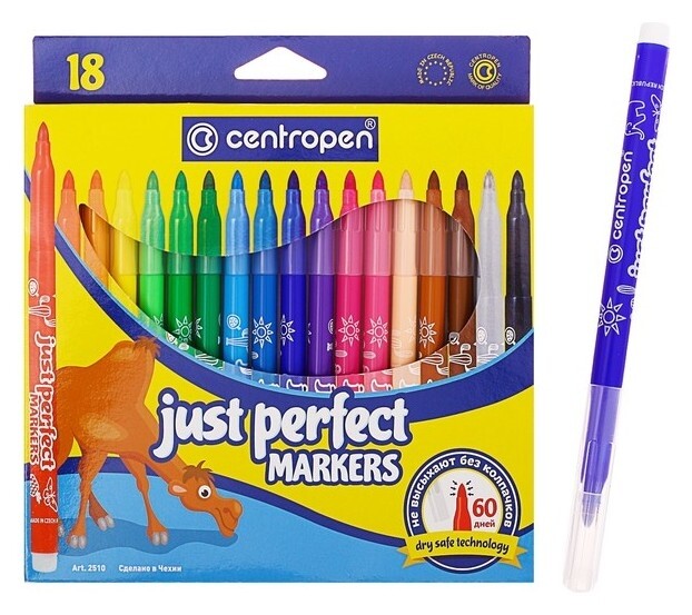 Фломастеры 18 цветов Perfect Centropen