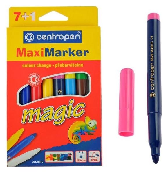 

Фломастеры 8 цветов Magic 7 цветов + 1 поглотитель