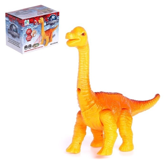 Развивающая игрушка «Динозавр» с проектором, ходит, световые и звуковые эффекты