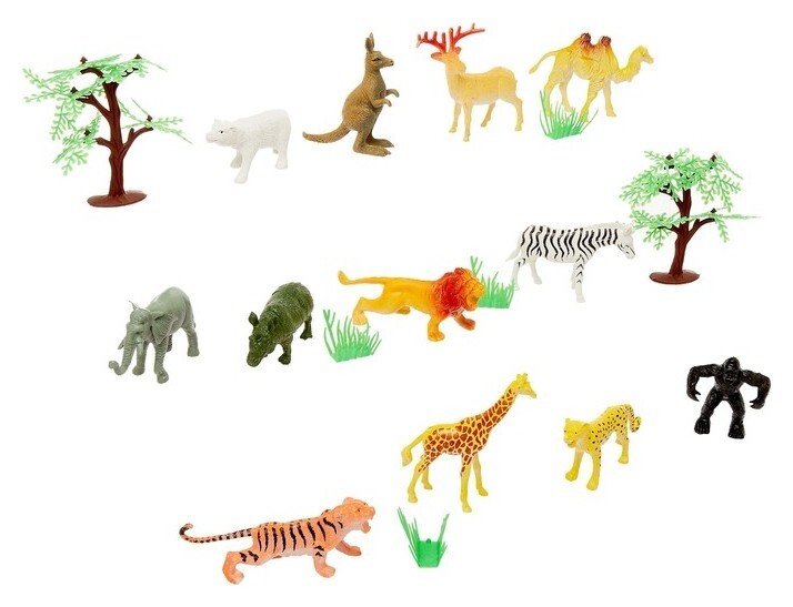 Набор животных с аксессуарами «Дикая природа»  
