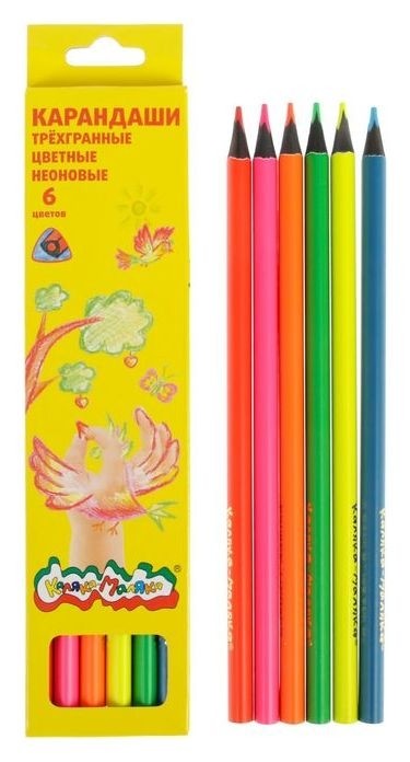 

Карандаши Neon 6 цветов, Микс