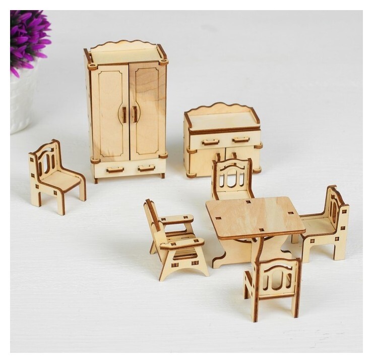 Набор мебели Зал, 9 предметов  Polly