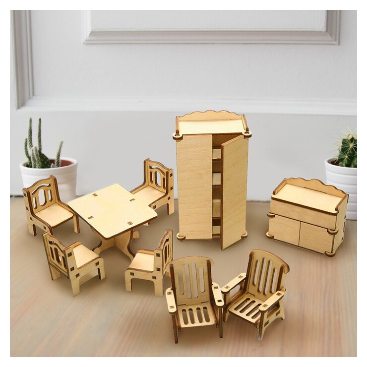 Набор мебели для кукол Гостиная  Лесная мастерская