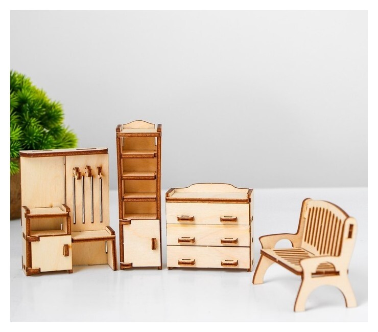 Набор мебели для кукол Прихожая  Лесная мастерская