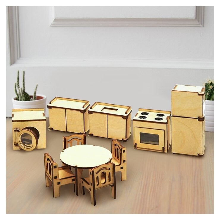 Набор мебели для кукол Кухня  Лесная мастерская