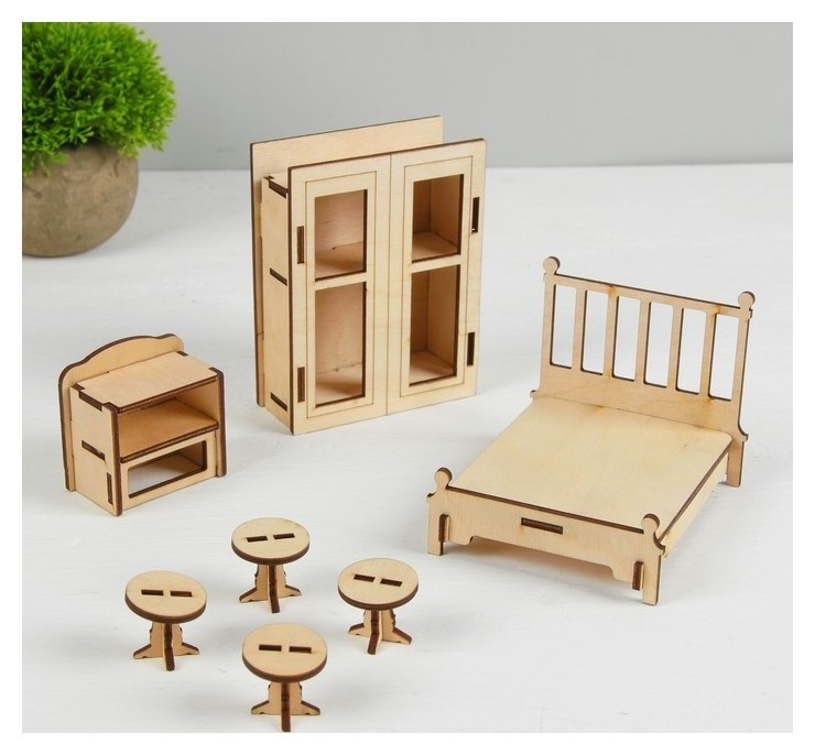 Конструктор Спальня набор мебели для кукол