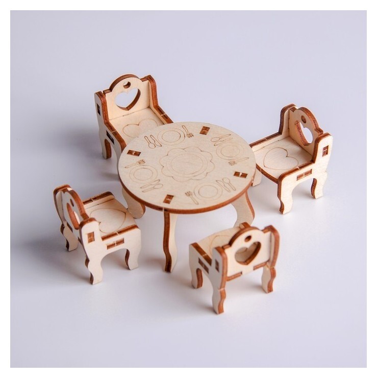 Кукольная мебель Кухонный уголок  Лесная мастерская