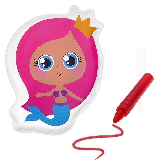 

Игрушка для ванны с пищалкой Русалочка + водный карандаш