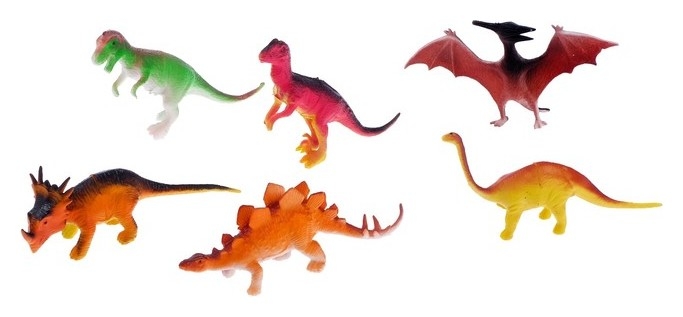 Набор животных Динозавры, 6 фигурок