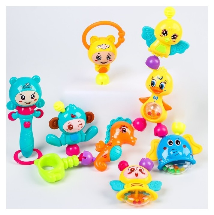 

Набор погремушек Собери меня 9 игрушек